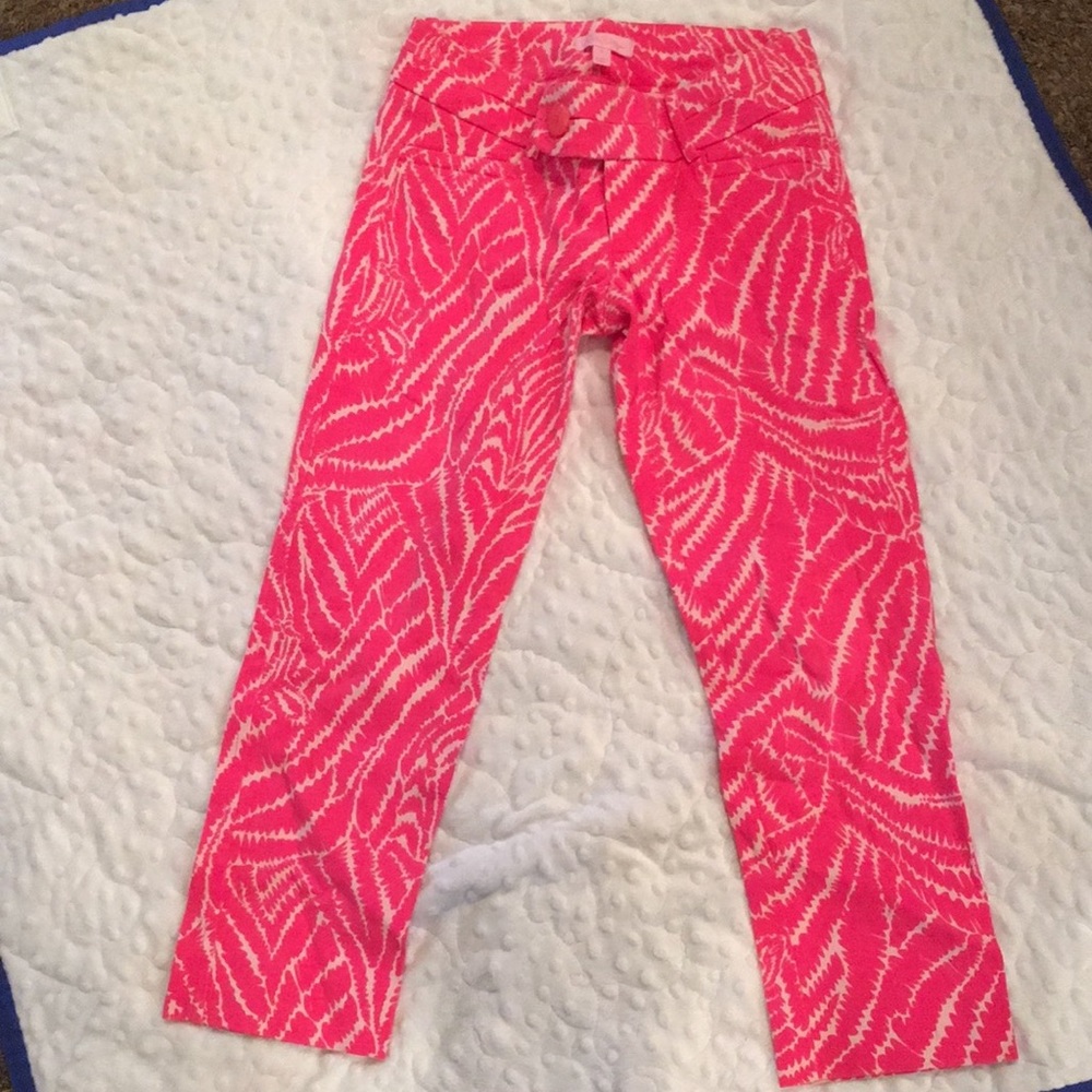 Lily Pulitzer cropped pants size 0